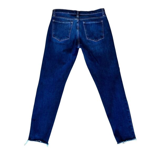 Banana Republic Womens Raw Hem Stretch Dark Wash Jeans Size 28 (4) - Picture 2 of 11